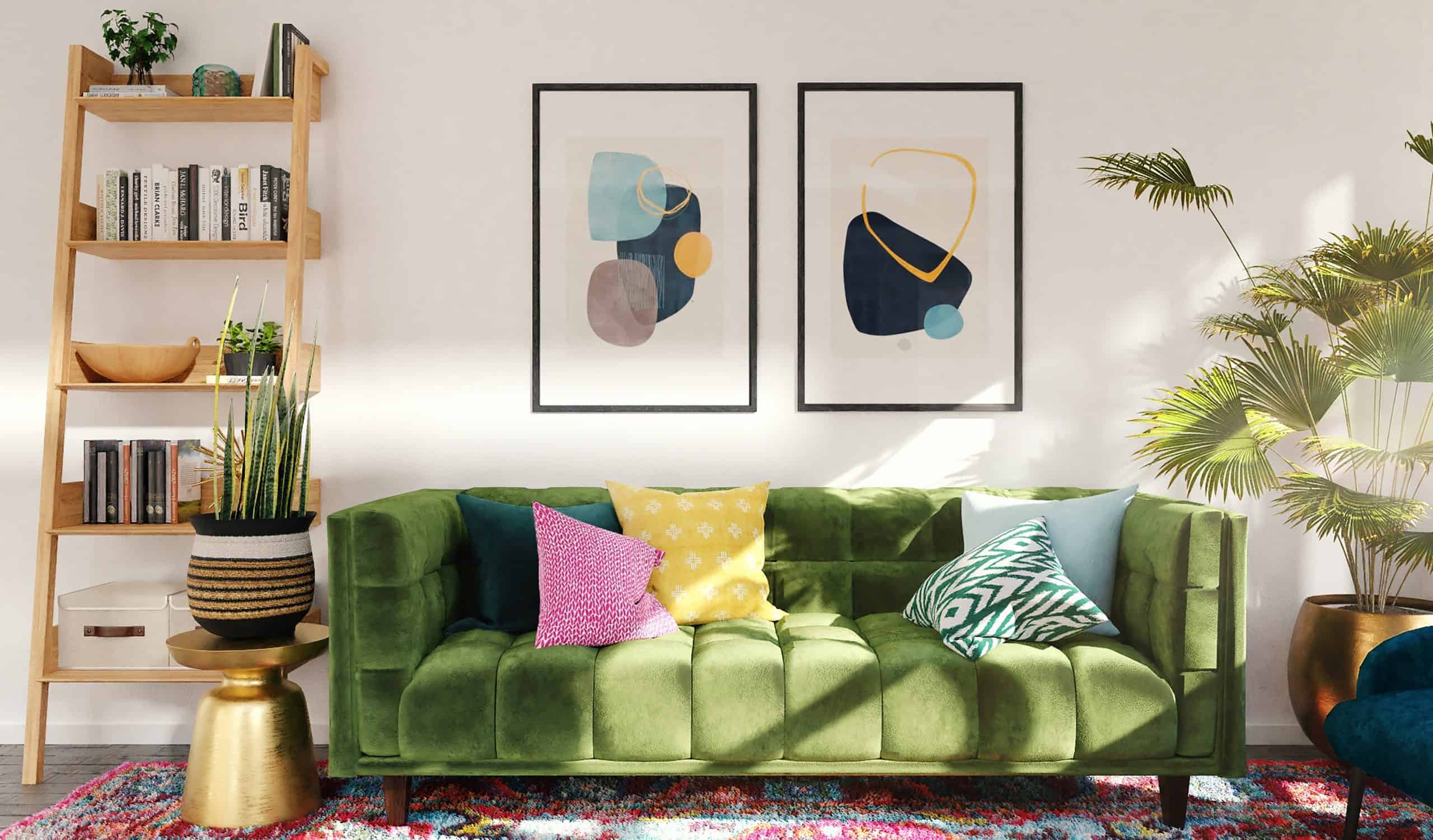 Colorful sofa in the living room – what to follow when choosing upholstery?